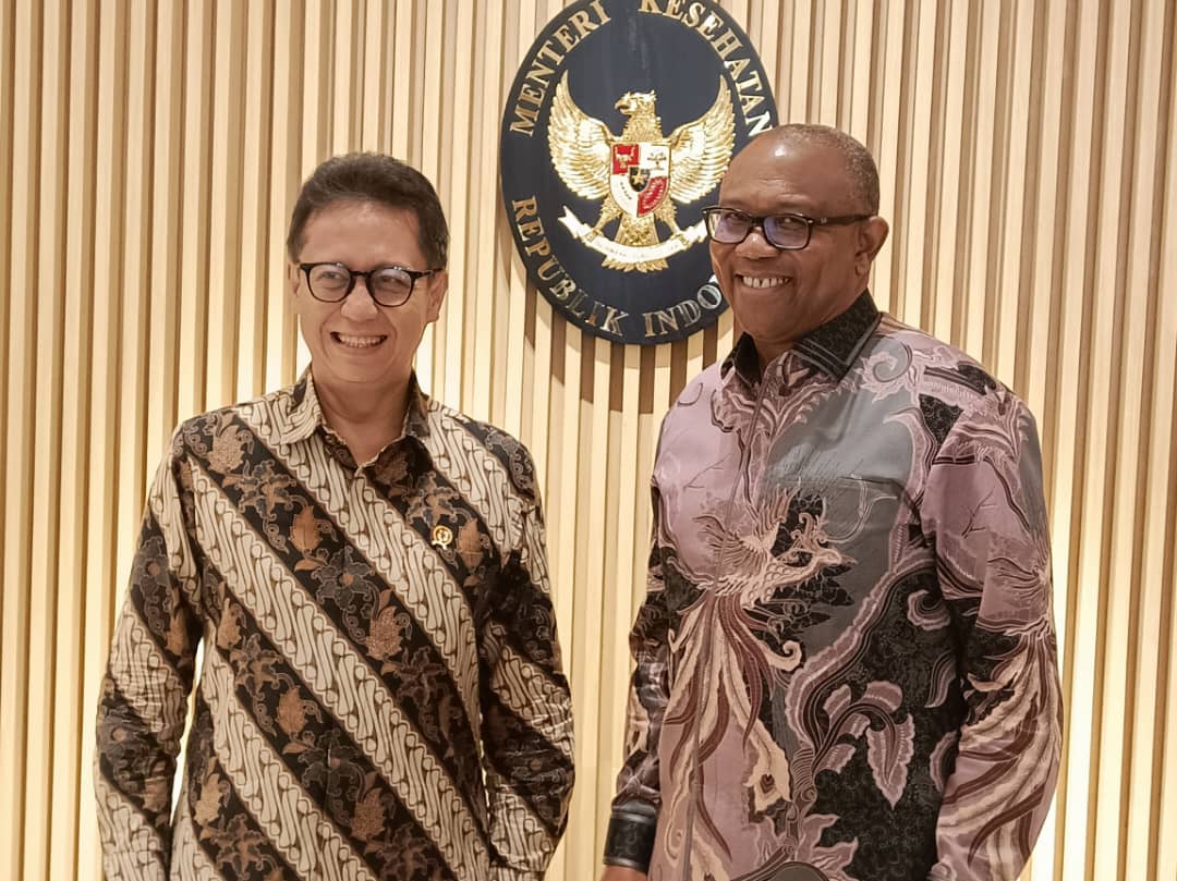 Peter Obi and Indonesia’s Minister of Health, Mr. Budi Gunadi Sadikin